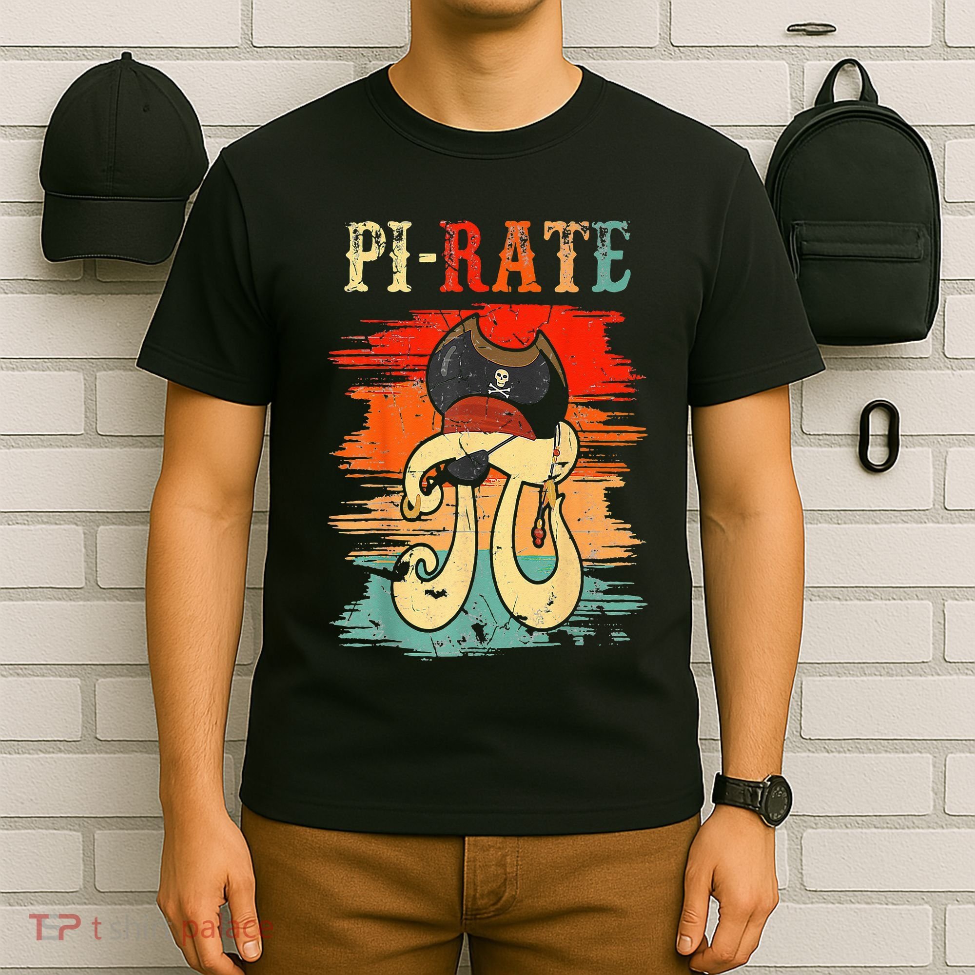 Pi-Rate Pi Day Mathematician Math Geek Pirate Lover T-Shirt