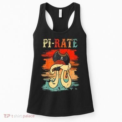 Pi-Rate Pi Day Mathematician Math Geek Pirate Lover Women's Tank Top