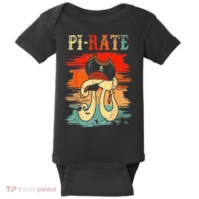 Pi-Rate Pi Day Mathematician Math Geek Pirate Lover Baby Bodysuit
