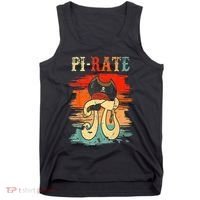Pi-Rate Pi Day Mathematician Math Geek Pirate Lover Tank Top thumb 0