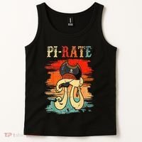Pi-Rate Pi Day Mathematician Math Geek Pirate Lover Tank Top thumb 2