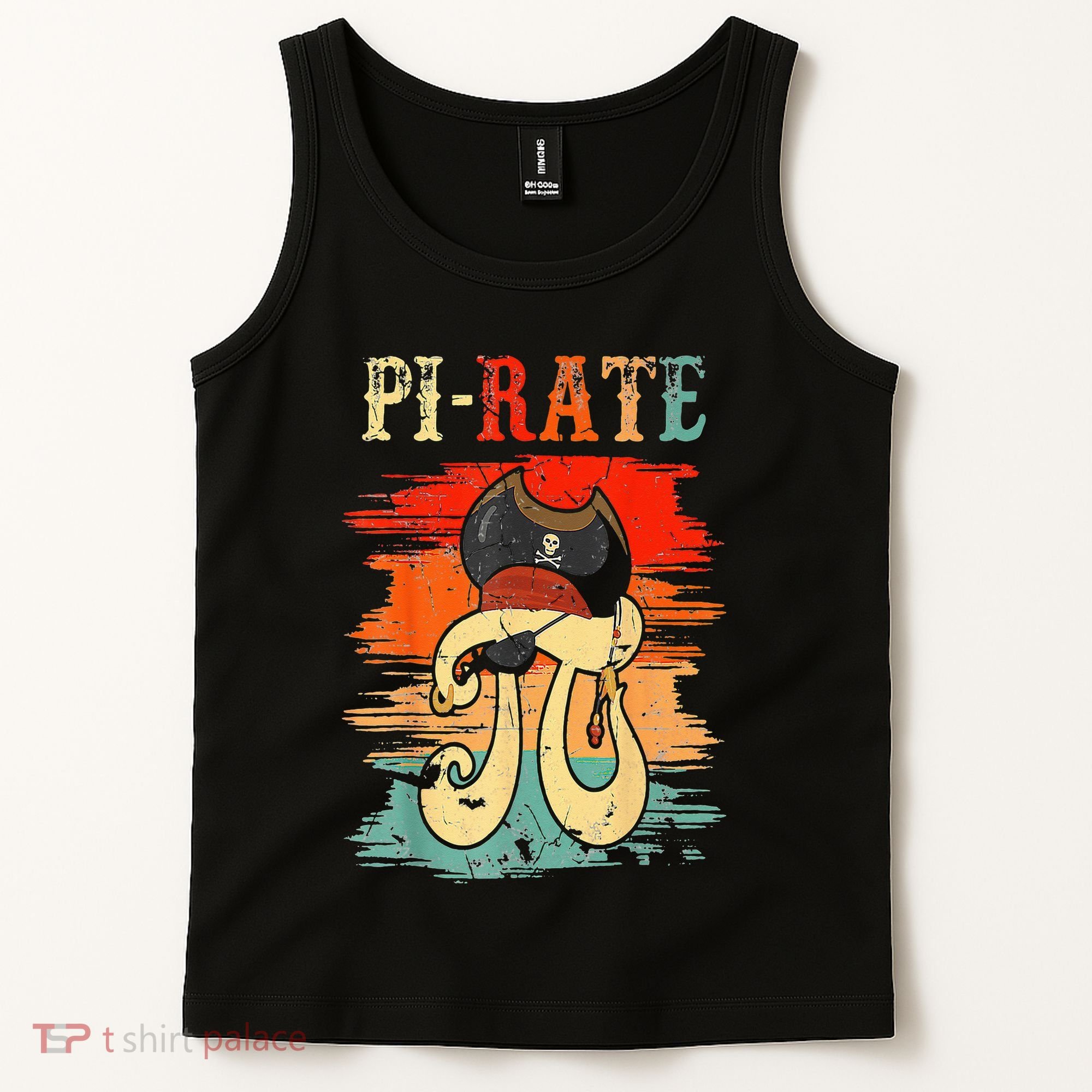Pi-Rate Pi Day Mathematician Math Geek Pirate Lover Tank Top