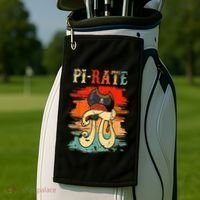 Pi-Rate Pi Day Mathematician Math Geek Pirate Lover Golf Towel thumb 2