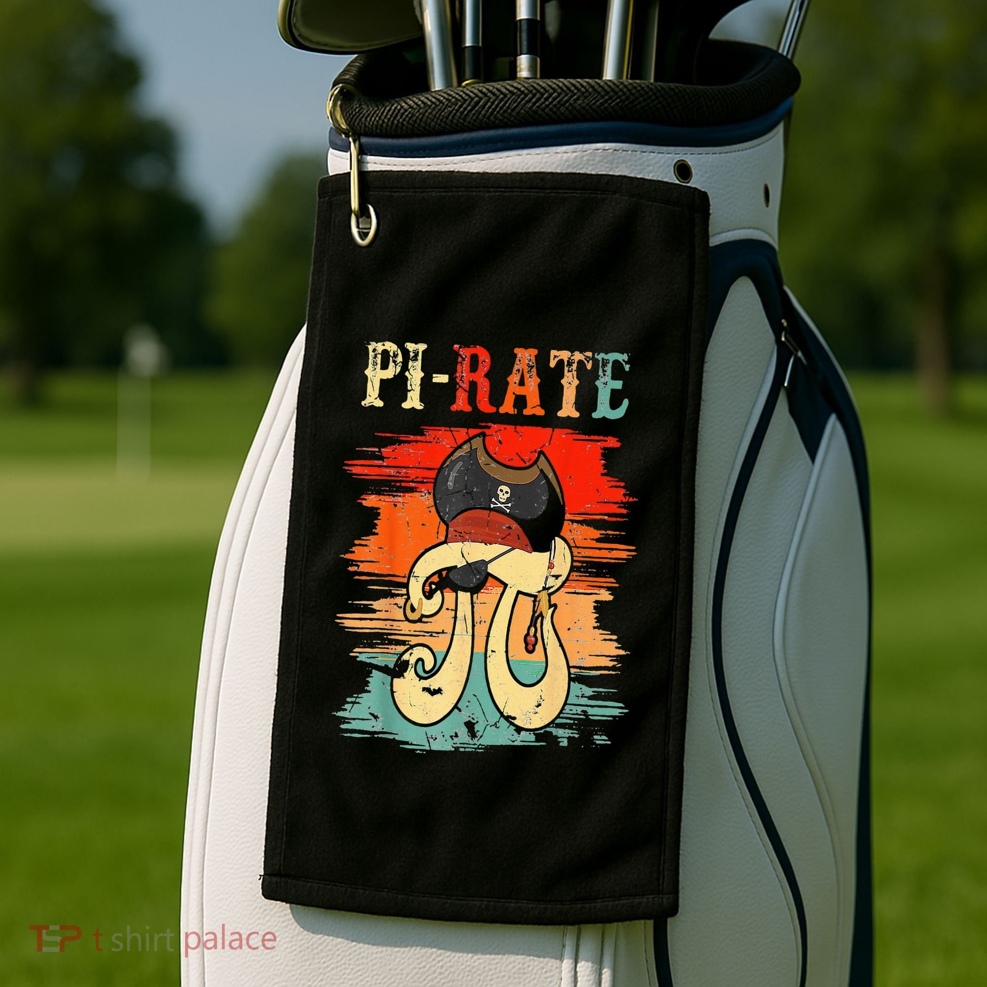 Pi-Rate Pi Day Mathematician Math Geek Pirate Lover Golf Towel