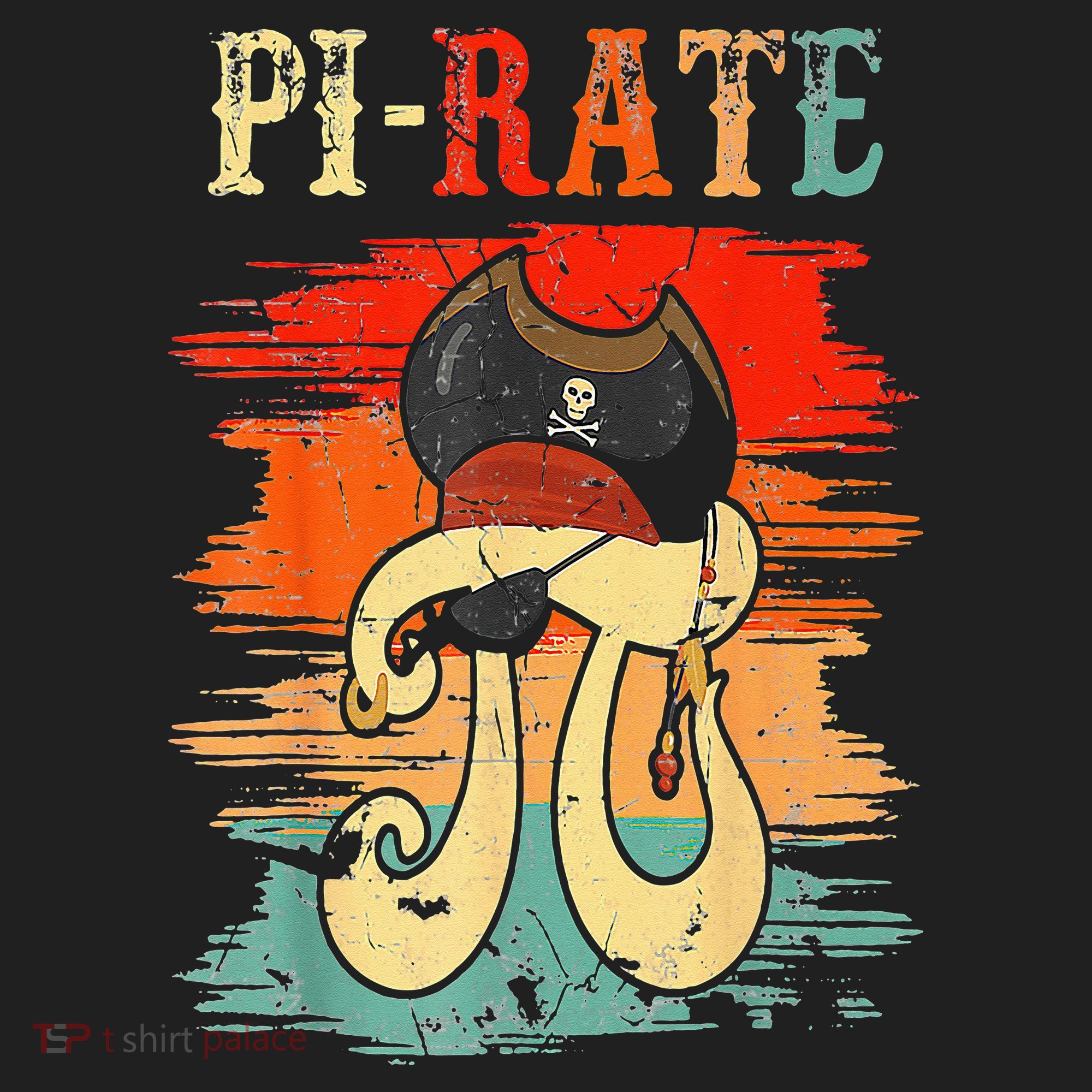 Pi-Rate Pi Day Mathematician Math Geek Pirate Lover Golf Towel