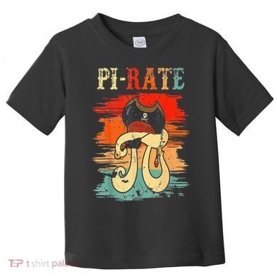 Pi-Rate Pi Day Mathematician Math Geek Pirate Lover Toddler T-Shirt