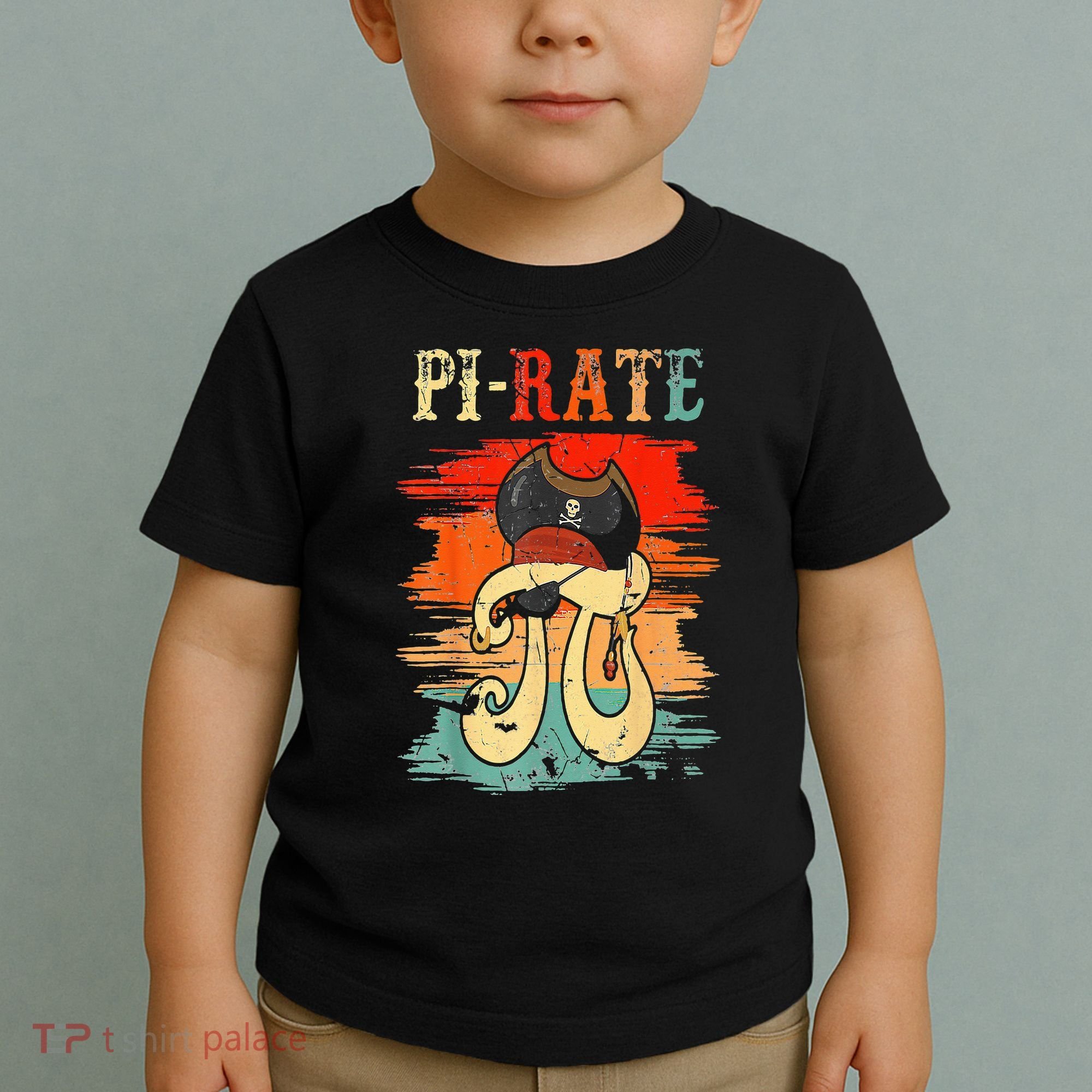 Pi-Rate Pi Day Mathematician Math Geek Pirate Lover Toddler T-Shirt