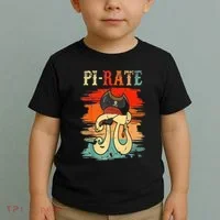 Pi-Rate Pi Day Mathematician Math Geek Pirate Lover Toddler T-Shirt thumb 2