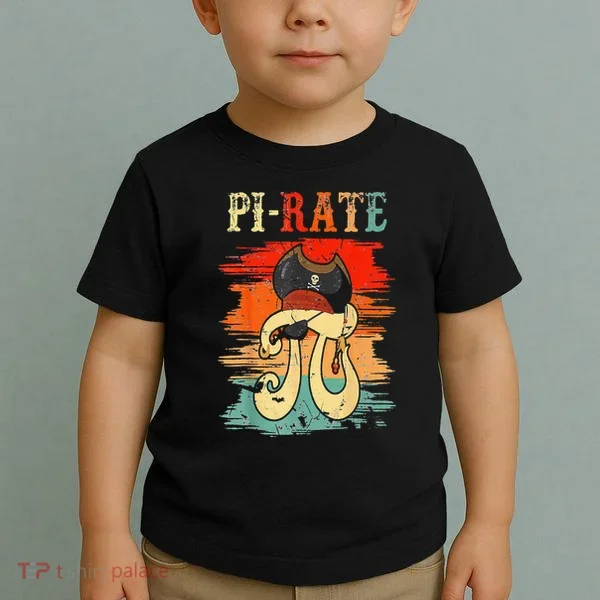Pi-Rate Pi Day Mathematician Math Geek Pirate Lover Toddler T-Shirt