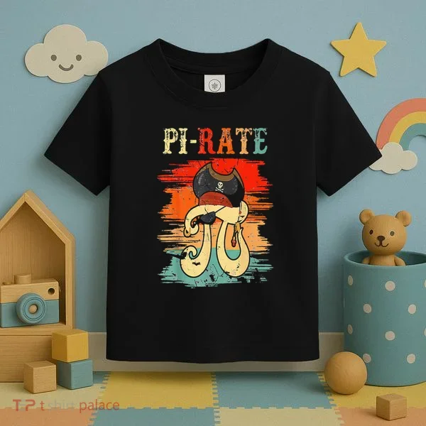 Pi-Rate Pi Day Mathematician Math Geek Pirate Lover Toddler T-Shirt