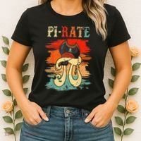 Pi-Rate Pi Day Mathematician Math Geek Pirate Lover Women's T-Shirt thumb 2