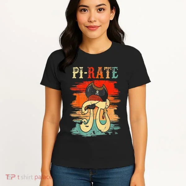 Pi-Rate Pi Day Mathematician Math Geek Pirate Lover Women's T-Shirt