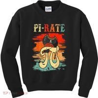 Pi-Rate Pi Day Mathematician Math Geek Pirate Lover Kids Sweatshirt thumb 0
