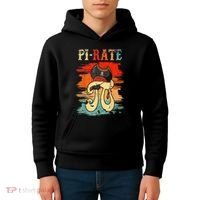 Pi-Rate Pi Day Mathematician Math Geek Pirate Lover Kids Hoodie thumb 4