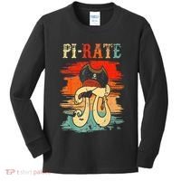Pi-Rate Pi Day Mathematician Math Geek Pirate Lover Kids Long Sleeve Shirt thumb 0