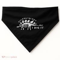 Paleontology Paleontologist Dino Fossil Hunter USA-Made Doggie Bandana thumb 0