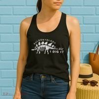 Paleontology Paleontologist Dino Fossil Hunter Women's Tank Top thumb 2