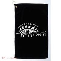 Paleontology Paleontologist Dino Fossil Hunter Golf Towel thumb 0