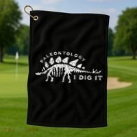 Paleontology Paleontologist Dino Fossil Hunter Golf Towel thumb 1