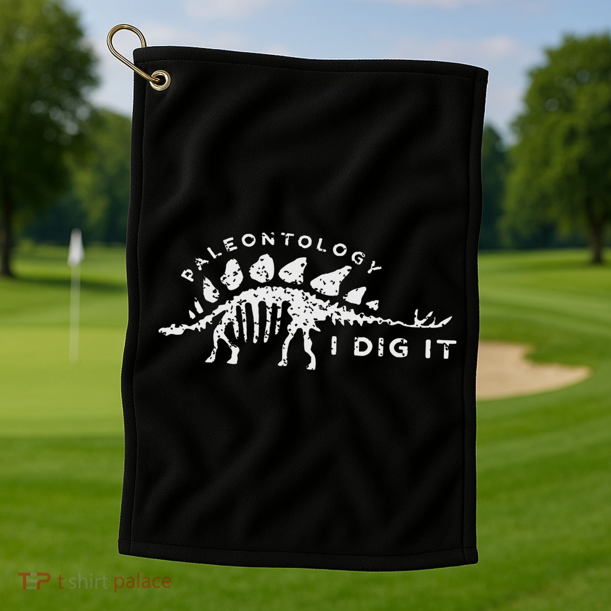 Paleontology Paleontologist Dino Fossil Hunter Golf Towel