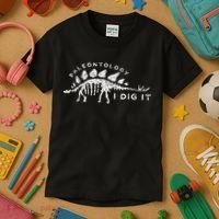 Paleontology Paleontologist Dino Fossil Hunter Kids T-Shirt thumb 3