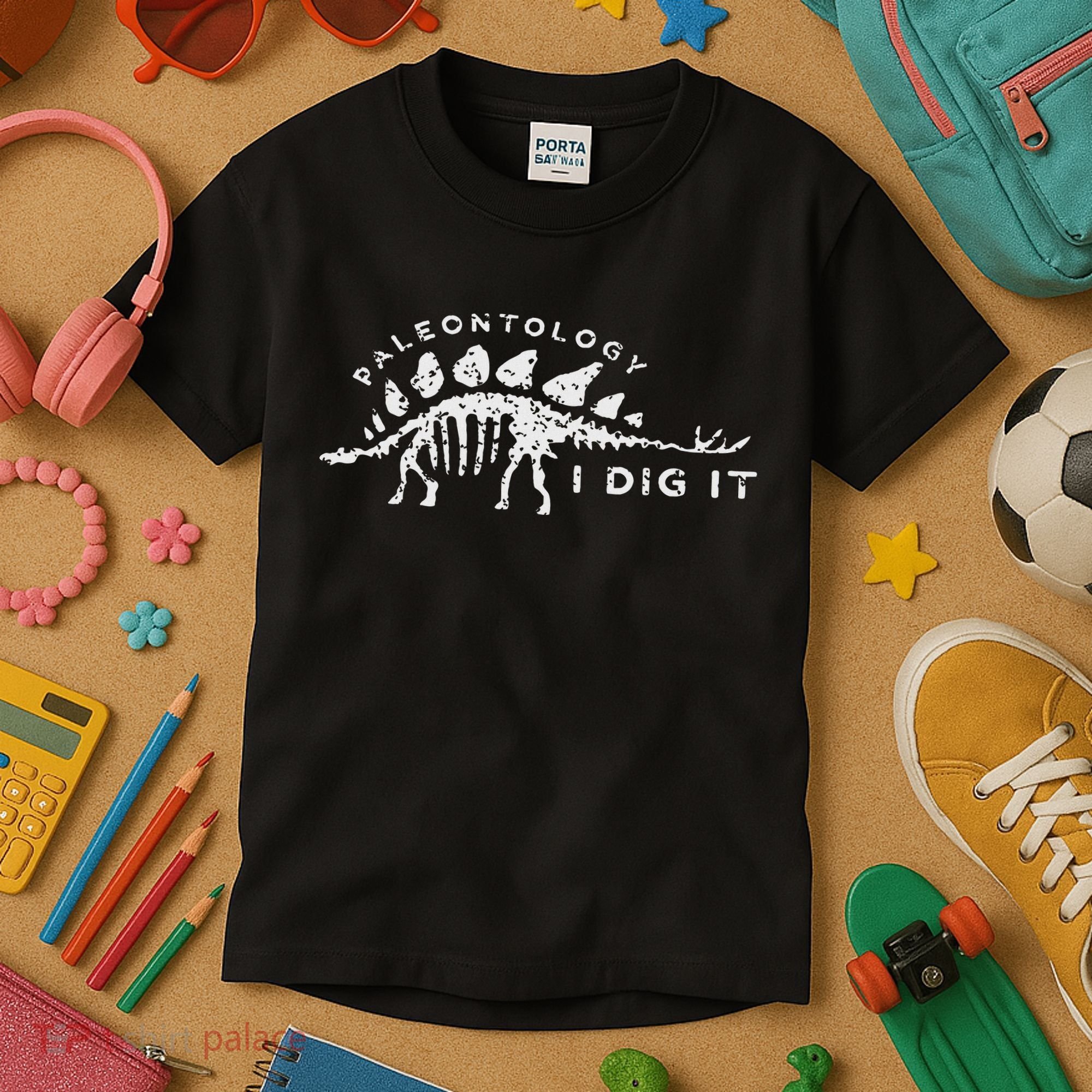 Paleontology Paleontologist Dino Fossil Hunter Kids T-Shirt