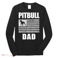 Proud Pitbull Dad American Bully Men's Great Gift Sweater Long Sleeve Shirt thumb 0