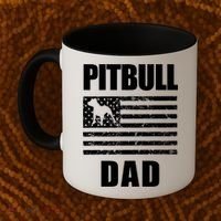 Proud Pitbull Dad American Bully Men's Great Gift Sweater Coffee Mug thumb 2