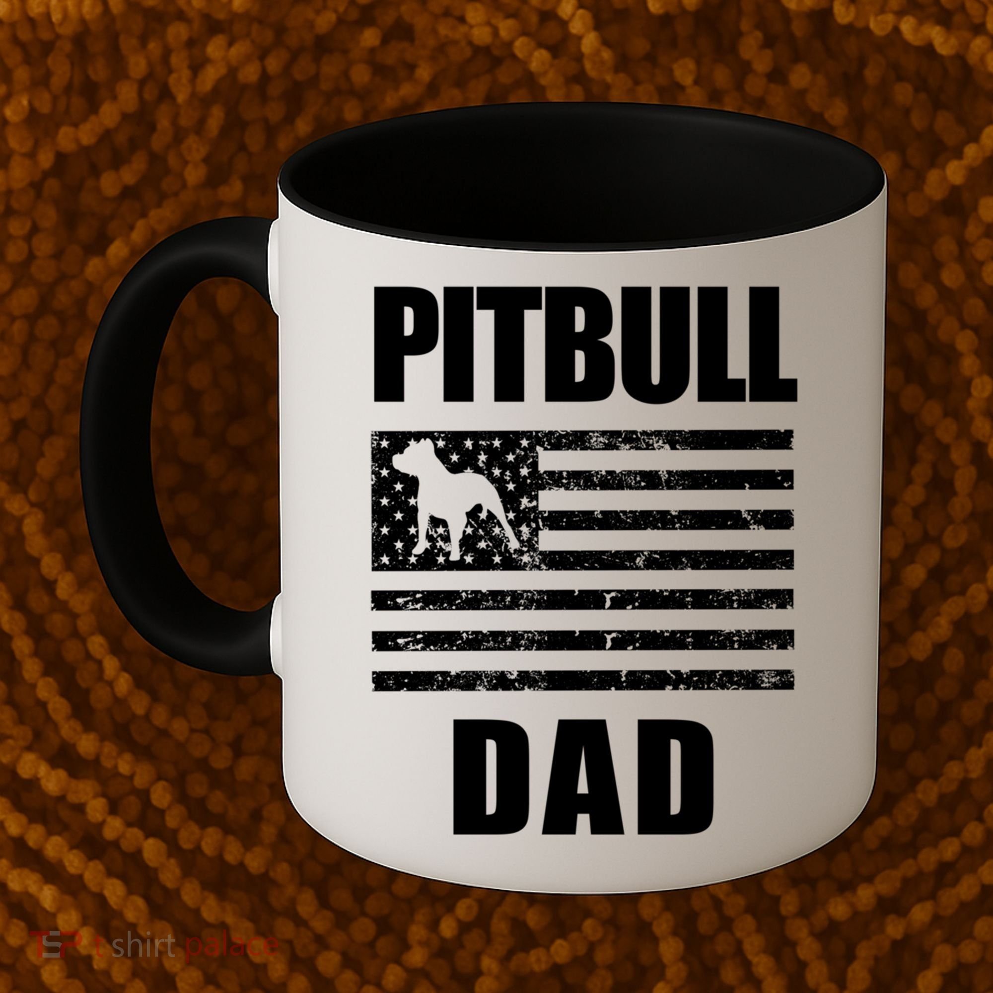 Proud Pitbull Dad American Bully Men's Great Gift Sweater Coffee Mug