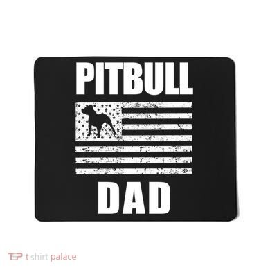 Proud Pitbull Dad American Bully Men's Great Gift Sweater Mousepad