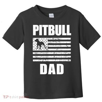 Proud Pitbull Dad American Bully Men's Great Gift Sweater Toddler T-Shirt