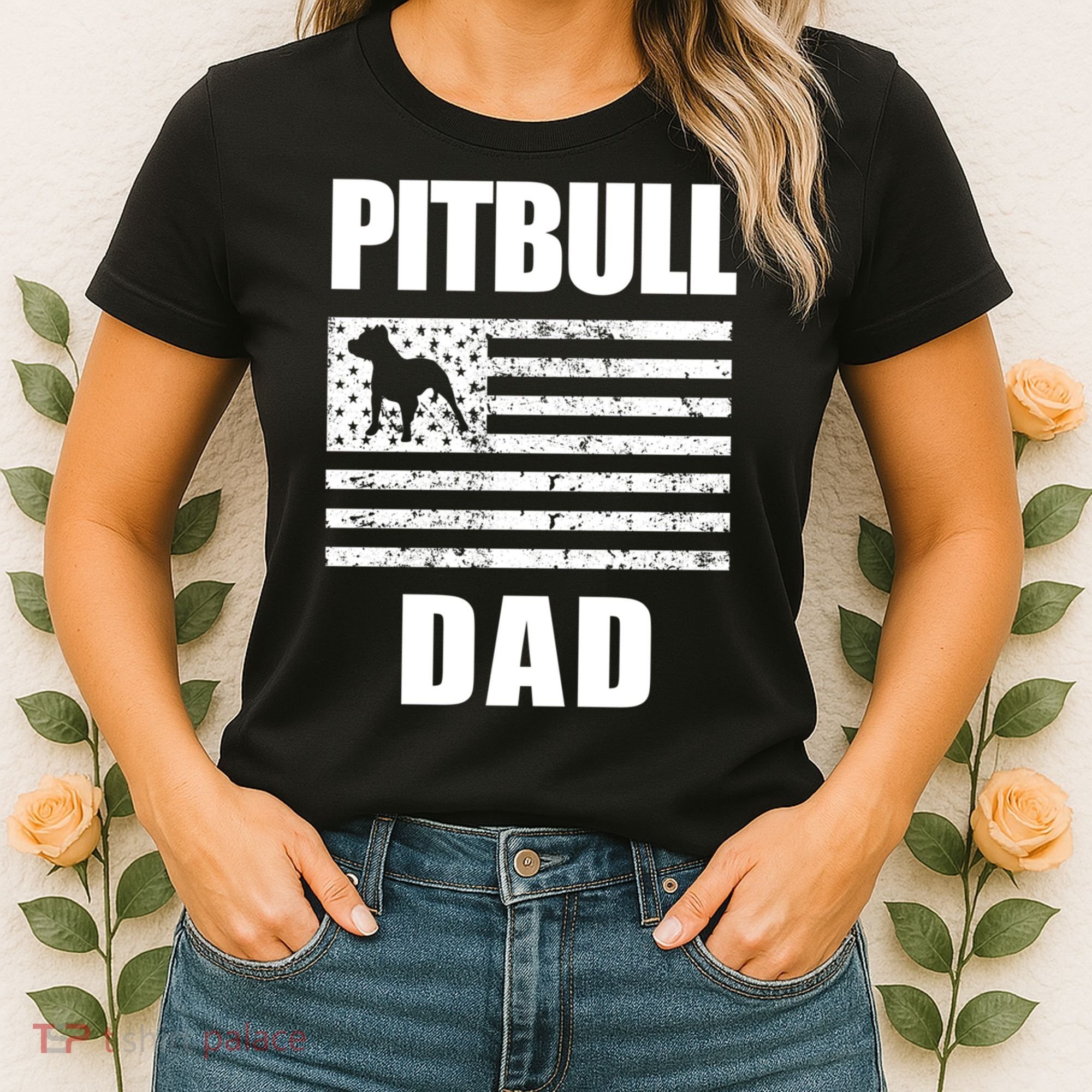 Proud Pitbull Dad American Bully Men's Great Gift Sweater Women's T-Shirt