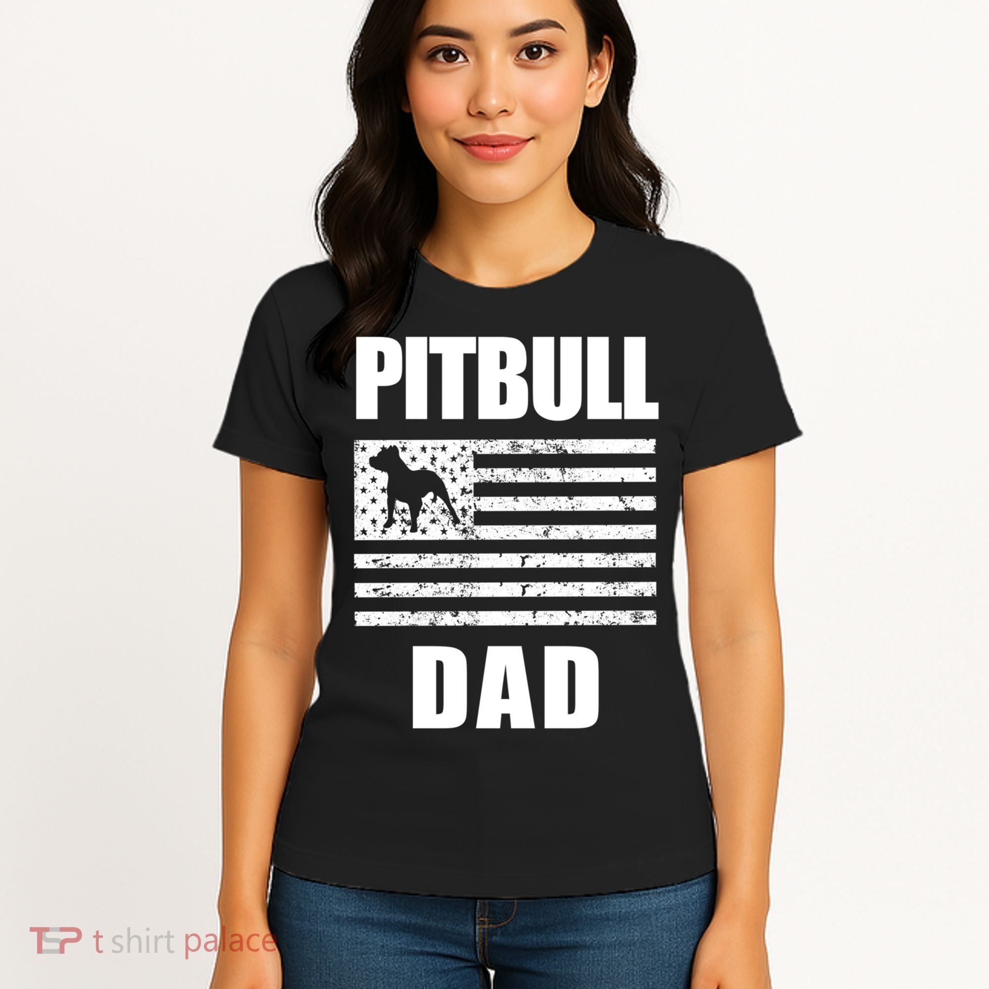Proud Pitbull Dad American Bully Men's Great Gift Sweater Women's T-Shirt