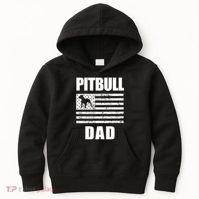 Proud Pitbull Dad American Bully Men's Great Gift Sweater Kids Hoodie