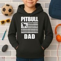 Proud Pitbull Dad American Bully Men's Great Gift Sweater Kids Hoodie thumb 2