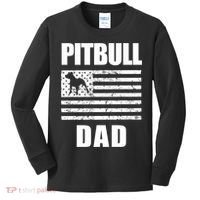 Proud Pitbull Dad American Bully Men's Great Gift Sweater Kids Long Sleeve Shirt thumb 0