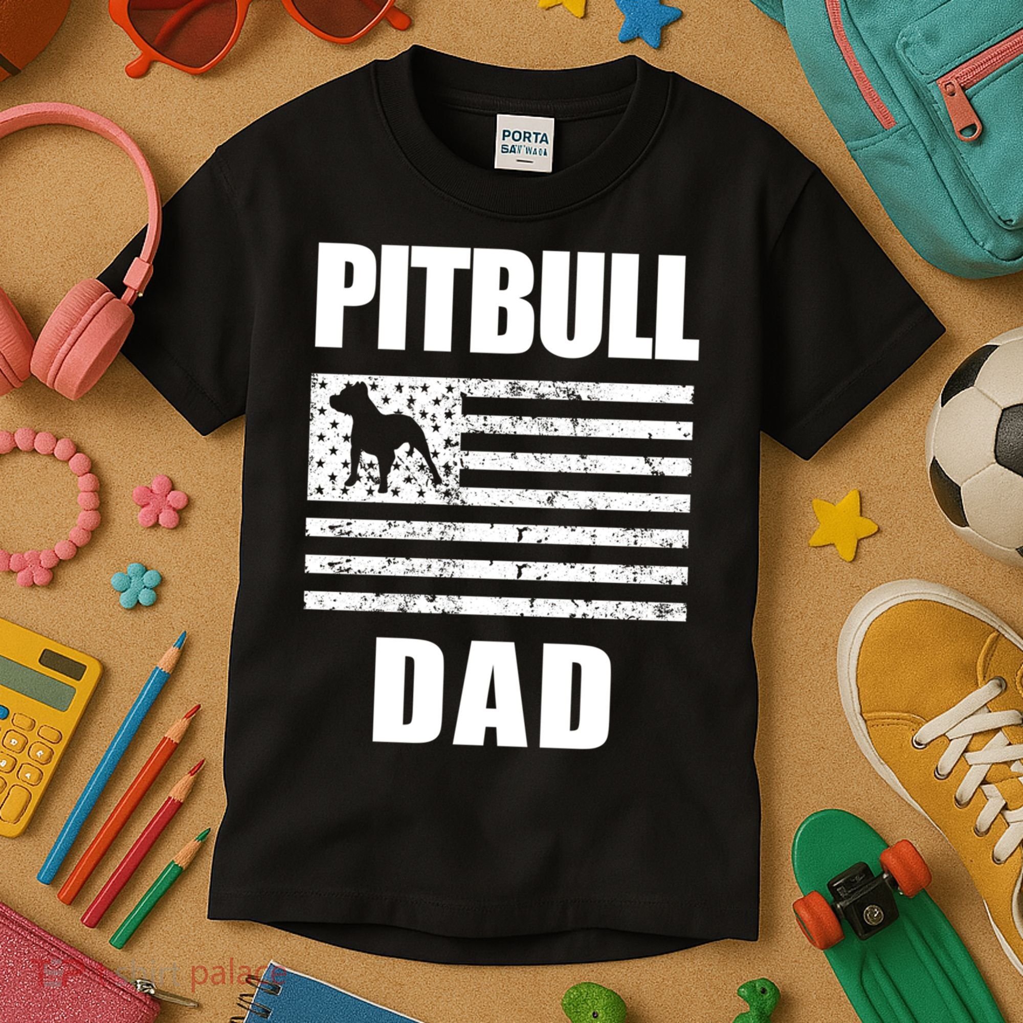 Proud Pitbull Dad American Bully Men's Great Gift Sweater Kids T-Shirt