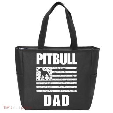 Proud Pitbull Dad American Bully Men's Great Gift Sweater Tote Bag