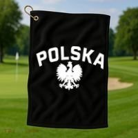 Polska Polish Eagle Poland Polish Ancestry Dyngus Day Golf Towel thumb 1