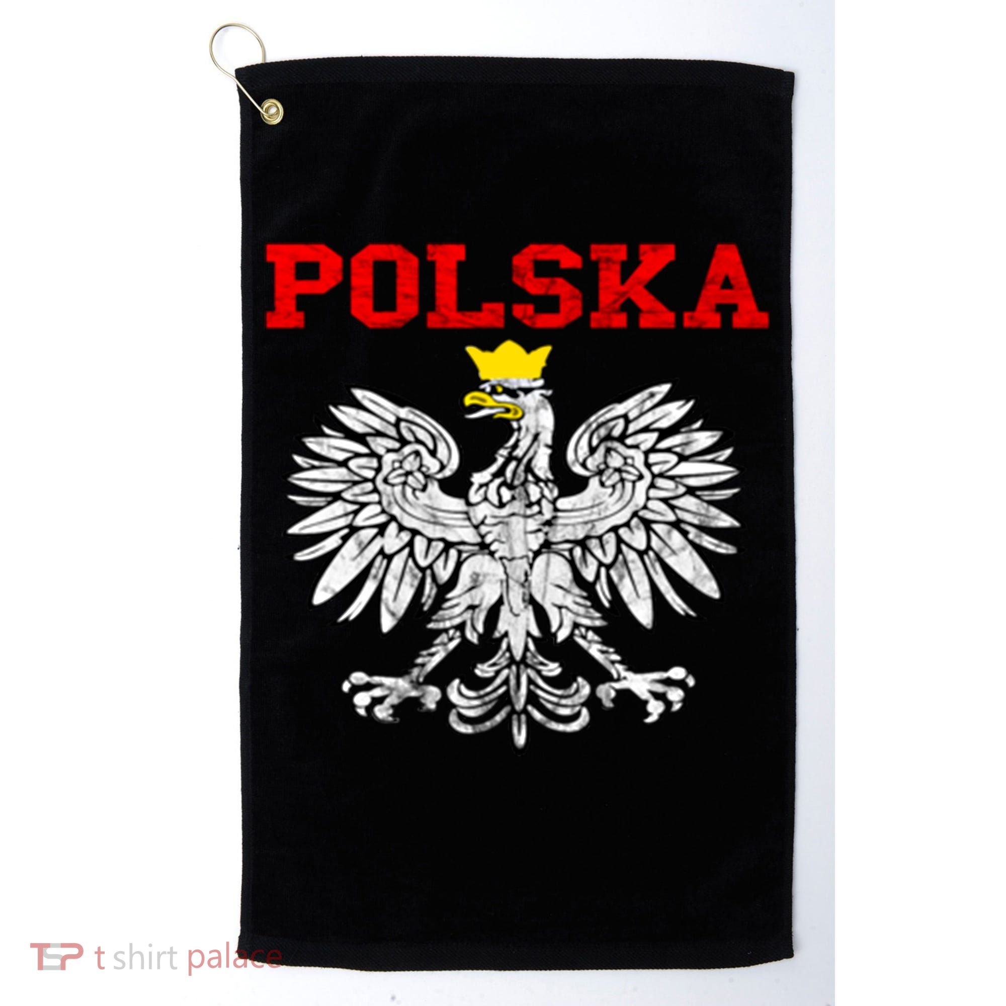 Polska Polish Eagle Poland Flag Polish Pride Polska Poland Gift Golf Towel