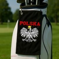 Polska Polish Eagle Poland Flag Polish Pride Polska Poland Gift Golf Towel thumb 2