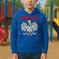 Polska Polish Eagle Poland Flag Polish Pride Polska Poland Gift Kids Hoodie thumb 2