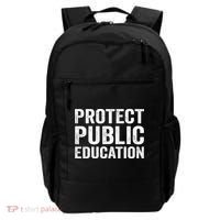 Protect Public Education Public Teacher School Backpack thumb 0