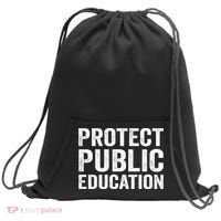 Protect Public Education Public Teacher School Sweatshirt Cinch Pack Bag thumb 0