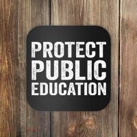 Protect Public Education Public Teacher School Coaster thumb 0