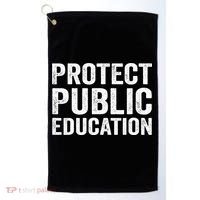 Protect Public Education Public Teacher School Golf Towel thumb 0