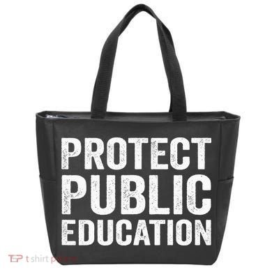 Protect Public Education Public Teacher School Tote Bag
