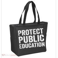 Protect Public Education Public Teacher School Tote Bag thumb 2