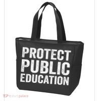 Protect Public Education Public Teacher School Tote Bag thumb 3