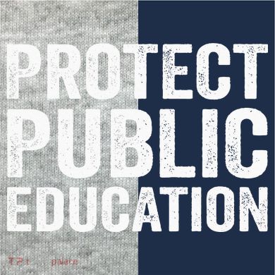 Protect Public Education Public Teacher School Kids Colorblock Raglan Jersey